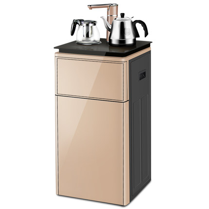 美菱C15立式家用智能触屏全自动上水饮水机双层茶吧机